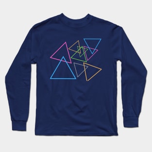 Triangle Texture Long Sleeve T-Shirt